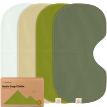 Load image into Gallery viewer, 4-Pack Hallo Burp Cloths