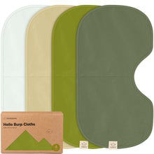 Load image into Gallery viewer, 4-Pack Hallo Burp Cloths