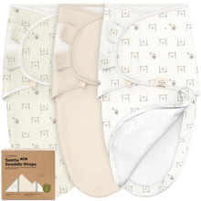 Load image into Gallery viewer, 3-Pack Soothe Zippy Swaddle Wrap (Bumble Bear)