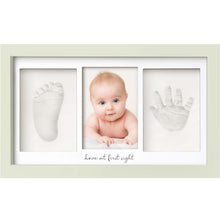 Load image into Gallery viewer, Baby Handprint & Footprint Keepsake Duo Frame (Sage)