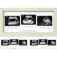 Load image into Gallery viewer, Trio Baby Sonogram Frame (Sage)