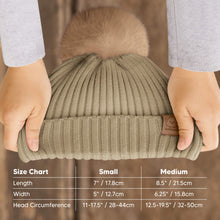 Load image into Gallery viewer, 2-Pack Pom Knitted Beanie (Latte)