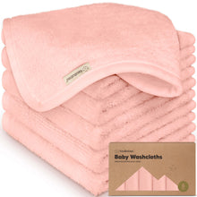 Load image into Gallery viewer, Deluxe Baby Washcloths (Blush Pink)