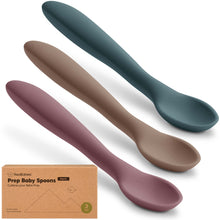 Load image into Gallery viewer, 3-Pack Prep Baby Spoons (Rocky)
