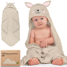 Load image into Gallery viewer, Cuddle Baby Hooded Towel (Alpaca)