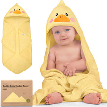 Load image into Gallery viewer, Cuddle Baby Hooded Towel (Duck)