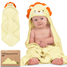 Load image into Gallery viewer, Cuddle Baby Hooded Towel (Lion)
