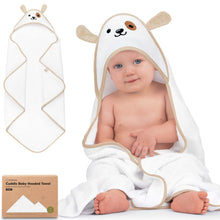Load image into Gallery viewer, Cuddle Baby Hooded Towel (Dog, Petite)