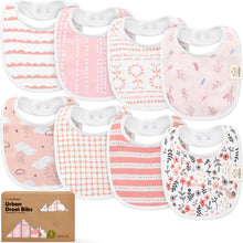 Load image into Gallery viewer, 8-Pack Urban Drool Bibs