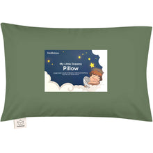 Load image into Gallery viewer, Toddler Pillow with Pillowcase (Jungle Green)