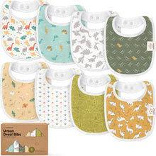 Load image into Gallery viewer, 8-Pack Urban Drool Bibs
