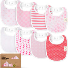 Load image into Gallery viewer, 8-Pack Urban Drool Bibs