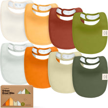 Load image into Gallery viewer, 8-Pack Urban Drool Bibs (Sahara)