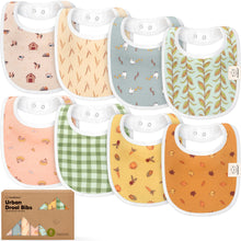 Load image into Gallery viewer, 8-Pack Urban Drool Bibs (Countryside)