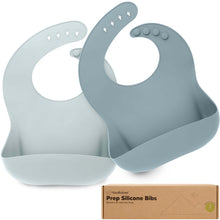 Load image into Gallery viewer, 2-Pack Prep Silicone Bibs (Alps)
