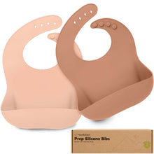 Load image into Gallery viewer, 2-Pack Prep Silicone Bibs (Dusk)
