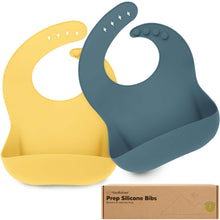 Load image into Gallery viewer, 2-Pack Prep Silicone Bibs (Valiant)