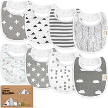 Load image into Gallery viewer, 8-Pack Urban Drool Bibs