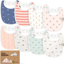 Load image into Gallery viewer, 8-Pack Urban Drool Bibs