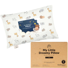 Load image into Gallery viewer, Mini Toddler Pillow With Pillowcase (Safari Echo)