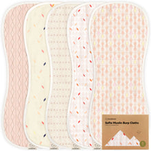 Load image into Gallery viewer, Softe Muslin Baby Burp Cloth (Prism)