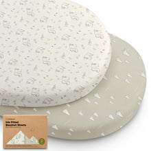 Load image into Gallery viewer, 2-Pack Isla Fitted Bassinet Sheets (Pine Grove)