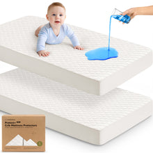 Load image into Gallery viewer, 2-Pack Mavy Protect+ Waterproof Crib Mattress Protector
