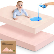 Load image into Gallery viewer, 2-Pack Quin Protect+ Waterproof Crib Mattress Protector