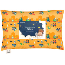 Load image into Gallery viewer, Toddler Pillow with Pillowcase (Little Builders)