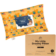 Load image into Gallery viewer, Mini Toddler Pillow With Pillowcase (Little Builders)