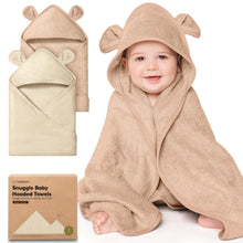 Load image into Gallery viewer, 2-Pack Snuggle Hooded Towels