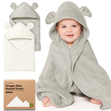 Load image into Gallery viewer, 2-Pack Snuggle Hooded Towels