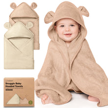 Load image into Gallery viewer, 2-Pack Snuggle Hooded Towels