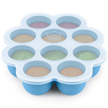 Load image into Gallery viewer, Prep Silicone Baby Food Tray (Misty Blue)