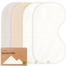 Load image into Gallery viewer, 4-Pack Hallo Burp Cloths