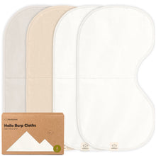 Load image into Gallery viewer, 4-Pack Hallo Burp Cloths
