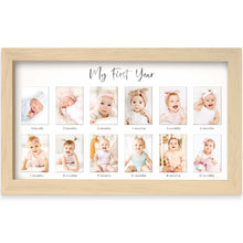Load image into Gallery viewer, Nova Baby's First Year Picture Frame (Ash Wood)