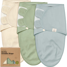 Load image into Gallery viewer, 3-Pack Soothe Swaddle Wraps