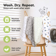 Load image into Gallery viewer, Wash, dry, repeat - stays soft wash after wash (machine washable, dryer-safe in low heat, quick drying, and even gets softer over time).