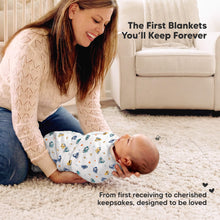 Load image into Gallery viewer, The first blankets you'll keep forever - from first receiving to cherished keepsakes, designed to be loved.