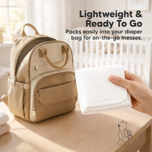 Load image into Gallery viewer, Lightweight & Ready To Go - Packs easily into your diaper bag for on-the-go messes.
