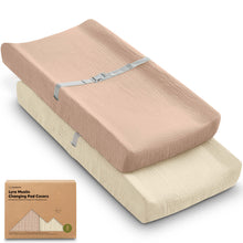 Load image into Gallery viewer, 2-Pack Lyra Muslin Changing Pad Covers