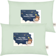 Load image into Gallery viewer, 2-Pack Toddler Pillows Without Pillowcase (Sage)