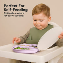 Load image into Gallery viewer, 3-Pack Prep Silicone Suction Plates with Lids (Amethyst)