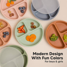 Load image into Gallery viewer, 3-Pack Prep Silicone Suction Plates with Lids (Quantum)