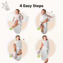 Load image into Gallery viewer, 3-Pack Soothe Swaddle Wraps with Knot Hats (Aspire)