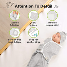 Load image into Gallery viewer, 3-Pack Soothe Swaddle Wraps with Knot Hats (Aspire)