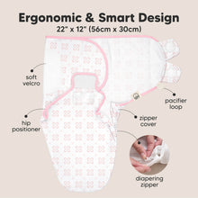 Load image into Gallery viewer, 3-Pack Soothe Zippy Swaddle Wrap (Blossom)