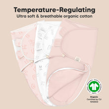 Load image into Gallery viewer, 3-Pack Soothe Zippy Swaddle Wrap (ABC Land Rose)