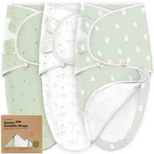 Load image into Gallery viewer, 3-Pack Soothe Zippy Swaddle Wrap (Bunnies)